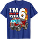 I'm Fired Up for 6 Fireman 6th Birthday Party Firetruck Boys T-Shirt - T-Shirt | Royal