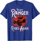 The Lawn Ranger Rides Again Grass Mowing Caretaker Clothing T-Shirt - T-Shirt | Royal