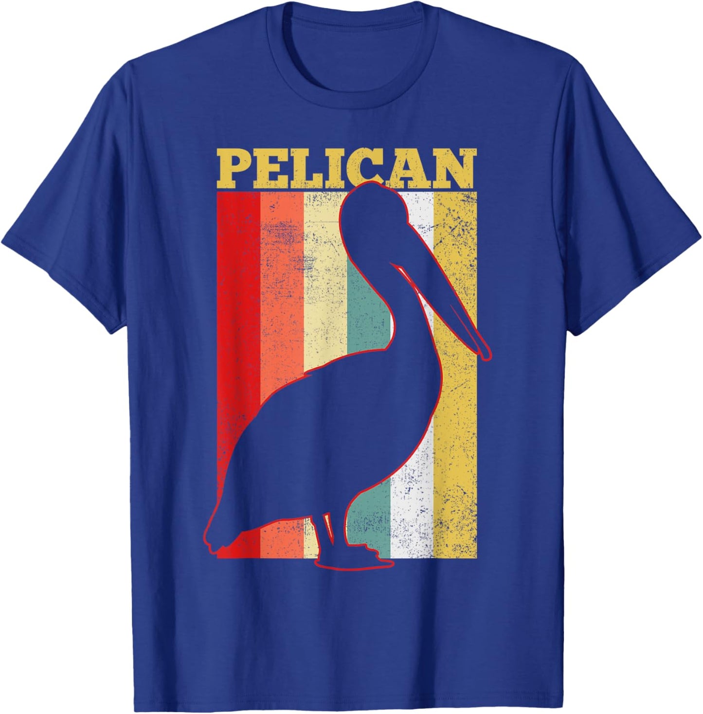 Pelican Bird Vintage Gift T-Shirt - T-Shirt | Royal