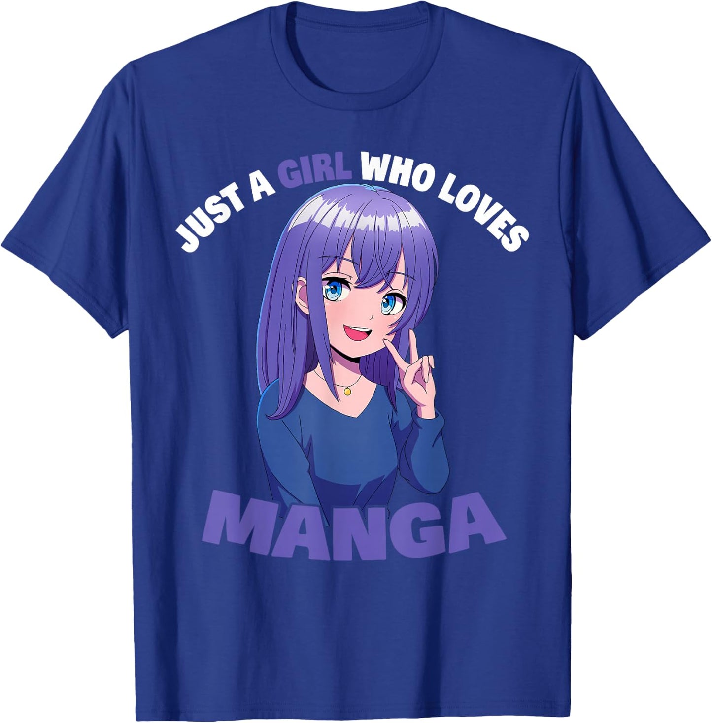Just A Girl Who Loves Manga T-Shirt - T-Shirt | Royal