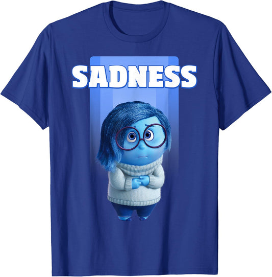 Disney Pixar Inside Out Sadness Portrait T-Shirt - T-Shirt | Royal
