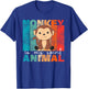 Monkey cute animals vintage Monkey Is My Spirit Animal T-Shirt - T-Shirt | Royal