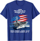 USS Franklin D Roosevelt CV 42 Aircraft Carrier Veteran Xmas T-Shirt - T-Shirt | Royal