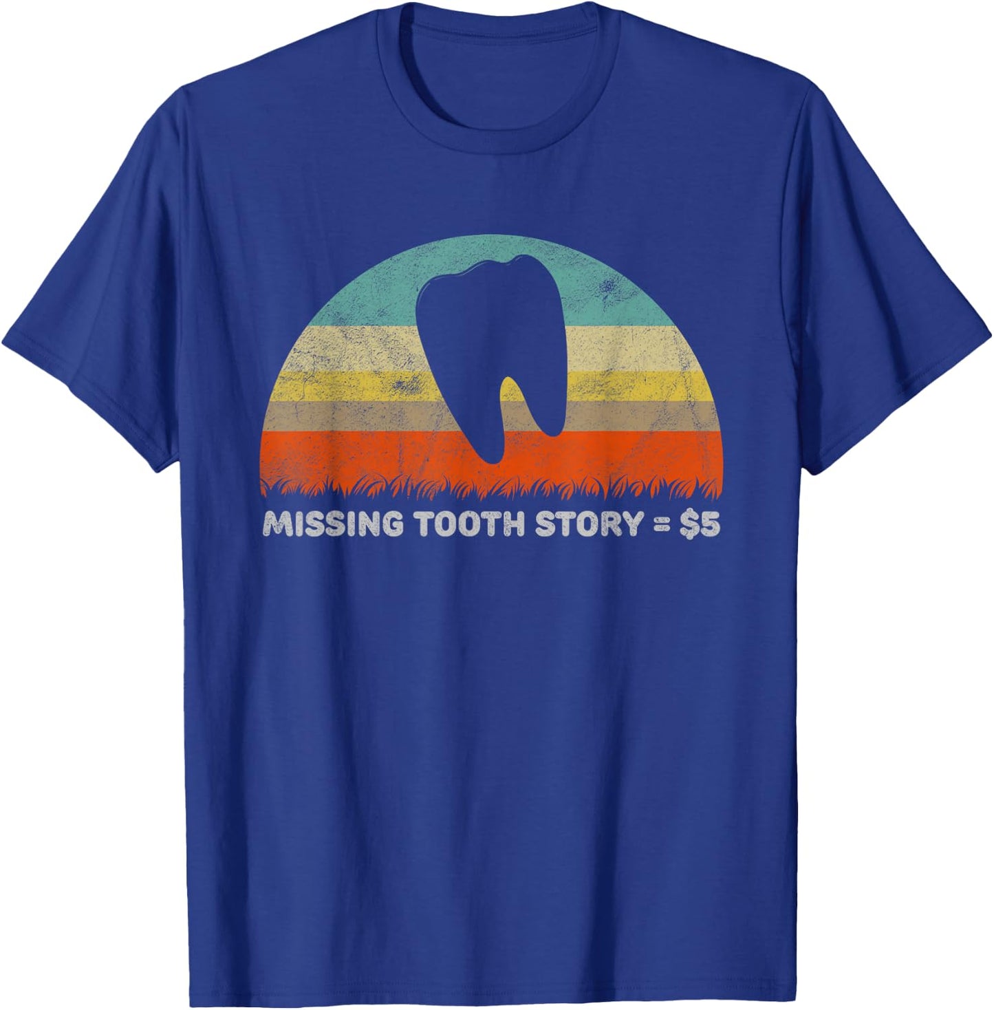 Funny Missing Tooth Story Tooth Fairy Gift T-Shirt - T-Shirt | Royal