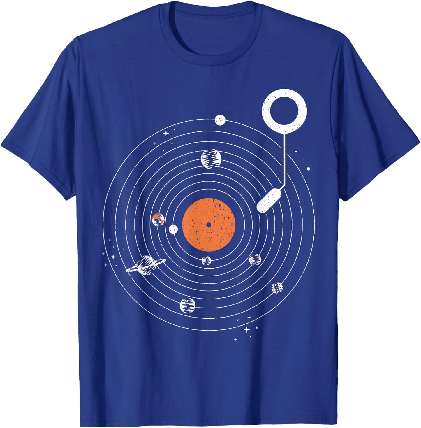 Universe Record Vinyl Galaxy Gift T-Shirt - T-Shirt | Royal