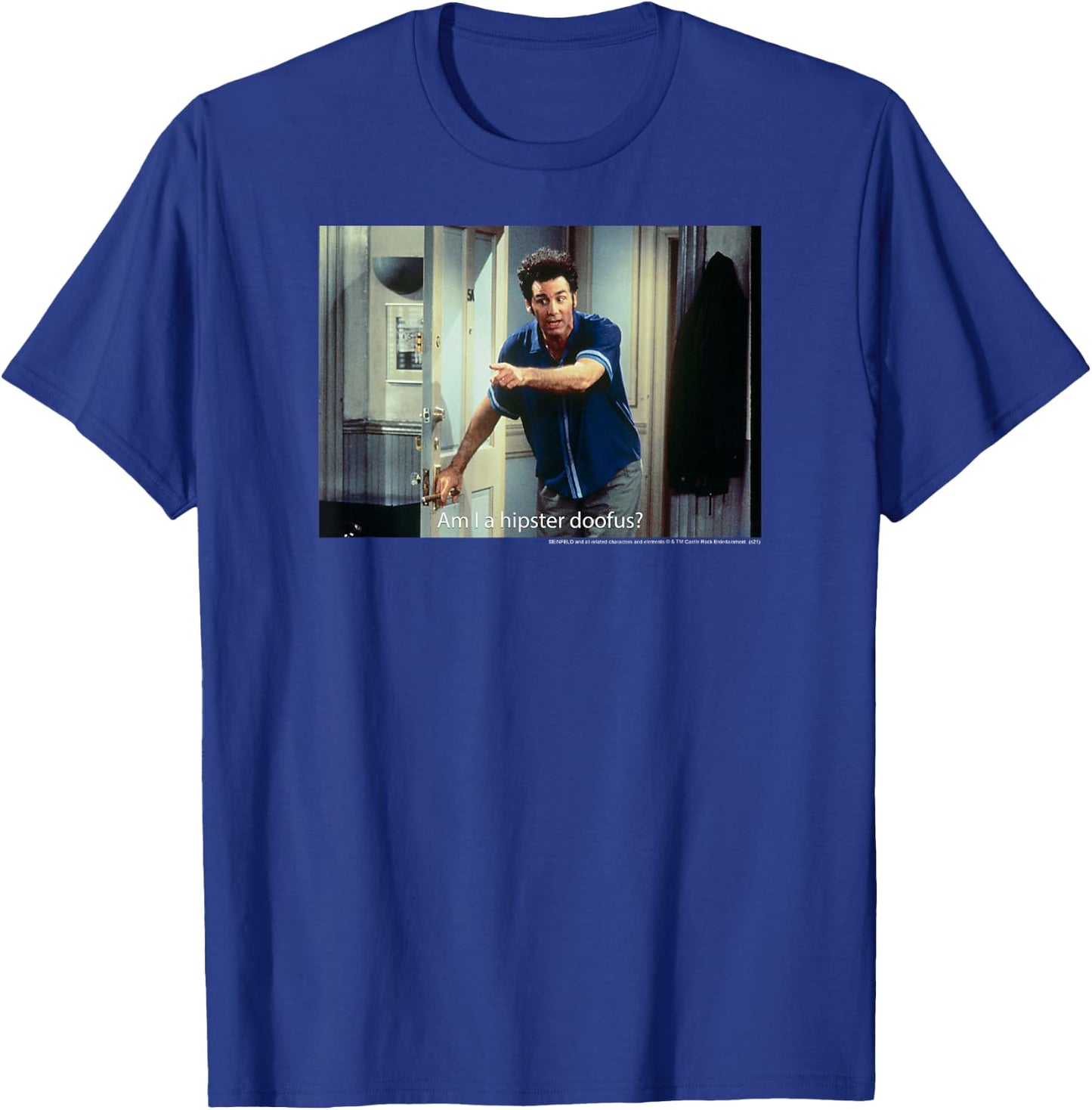 Seinfeld Am I a Hipster Doofus Kramer Funny 90's TV Show T-Shirt - T-Shirt | Royal