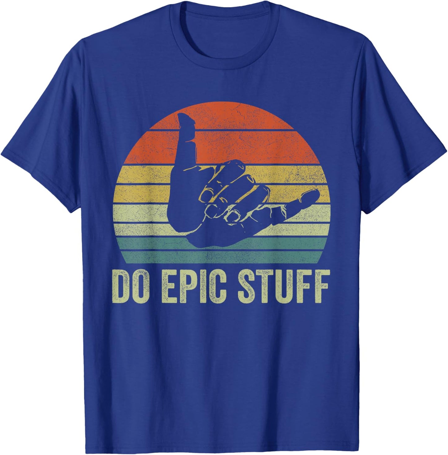 Beach Surf Do Epic Stuff Shirts, Windsurfing Surfer Men Boys T-Shirt - T-Shirt | Royal
