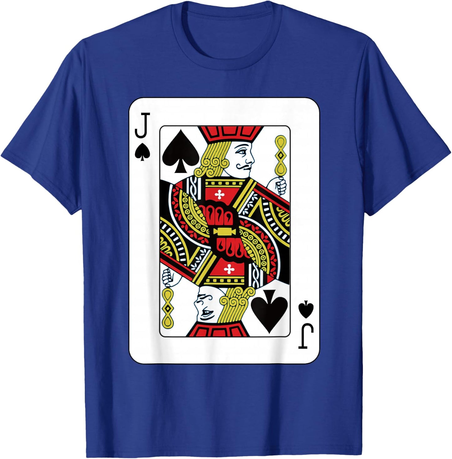 Jack Of The Spades Playing Card Poker T-Shirt - T-Shirt | Royal
