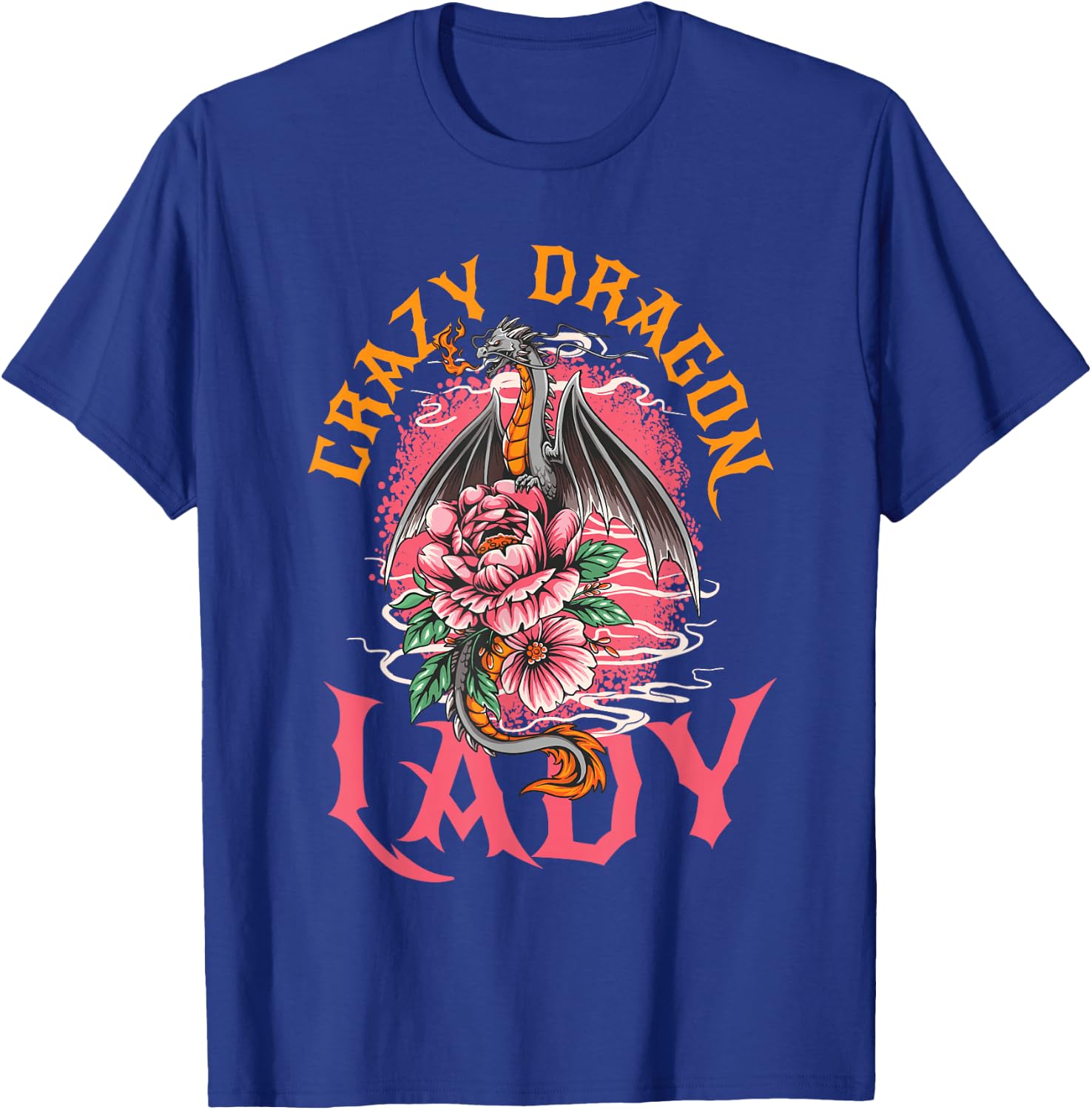 Crazy Dragon Lady T-Shirt - T-Shirt | Royal