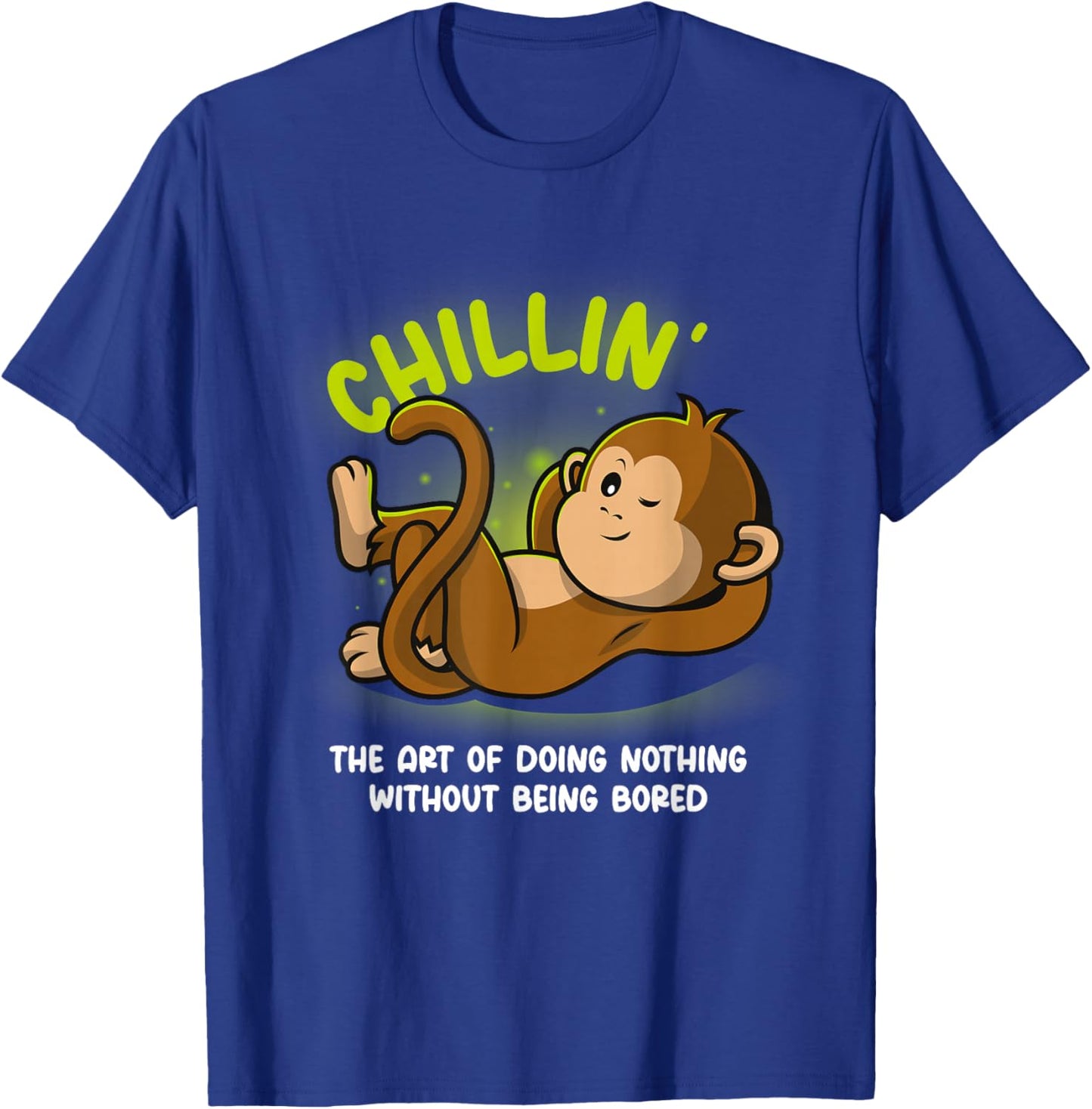 Monkey Lover Chilling Chimp T-Shirt - T-Shirt | Royal