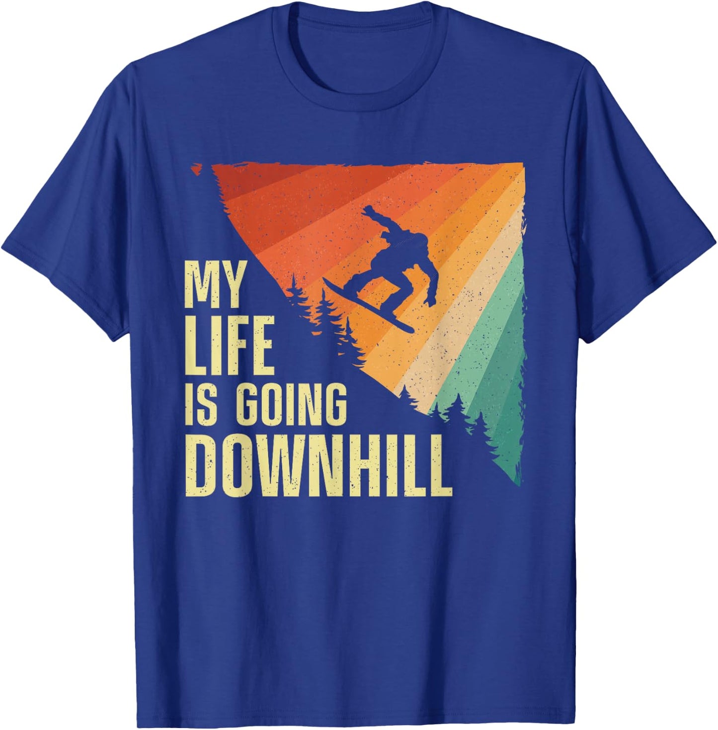 Cool Snowboarding Art Women Snowboard Snowboarder T-Shirt - T-Shirt | Royal