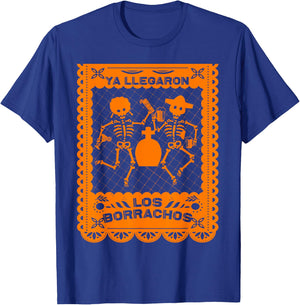 Day of the Dead Dia de Muertos Mexican Papel Picado Beer T-Shirt - T-Shirt | Royal