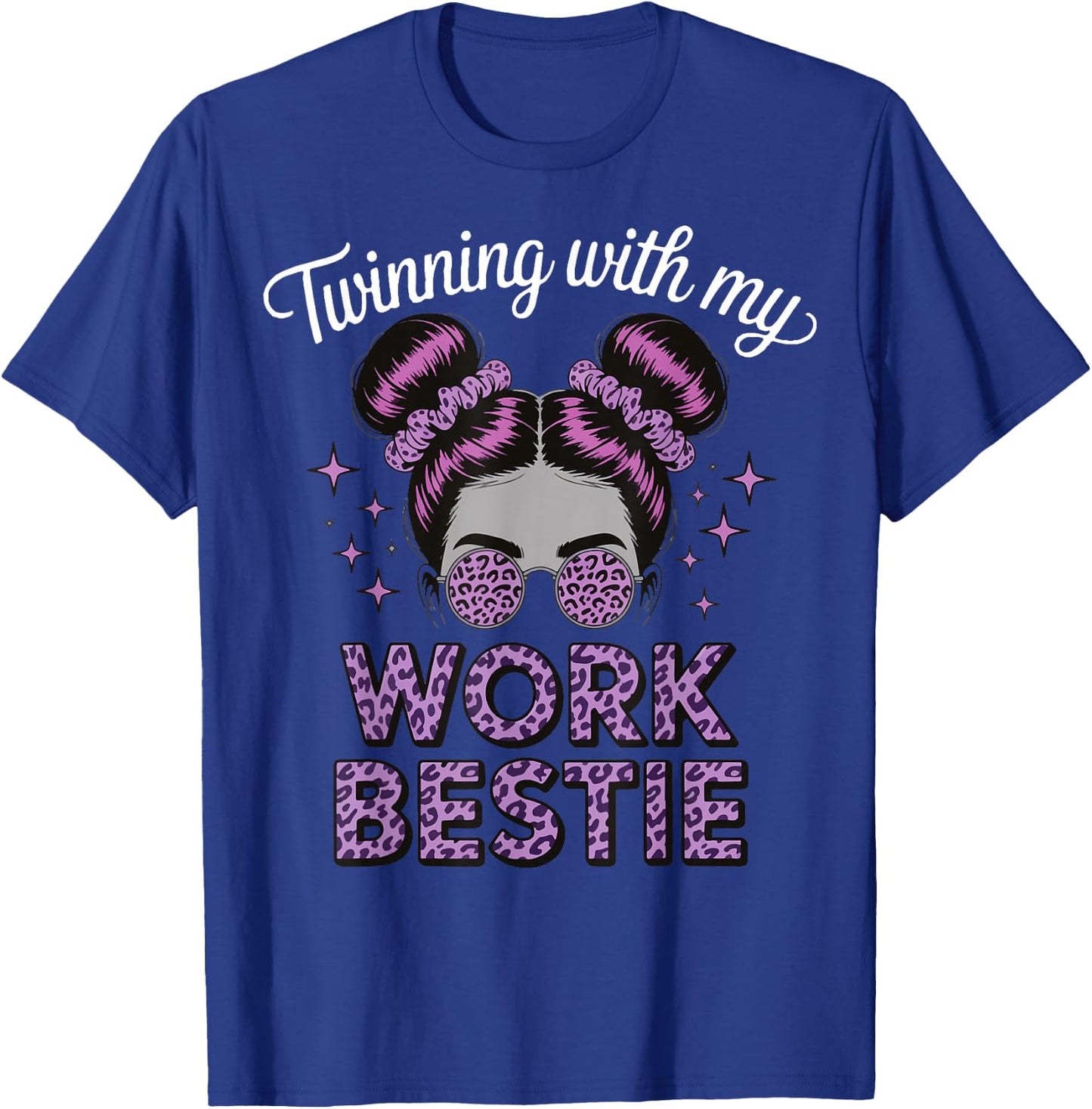Twinning With My Work Bestie T-Shirt - T-Shirt | Royal