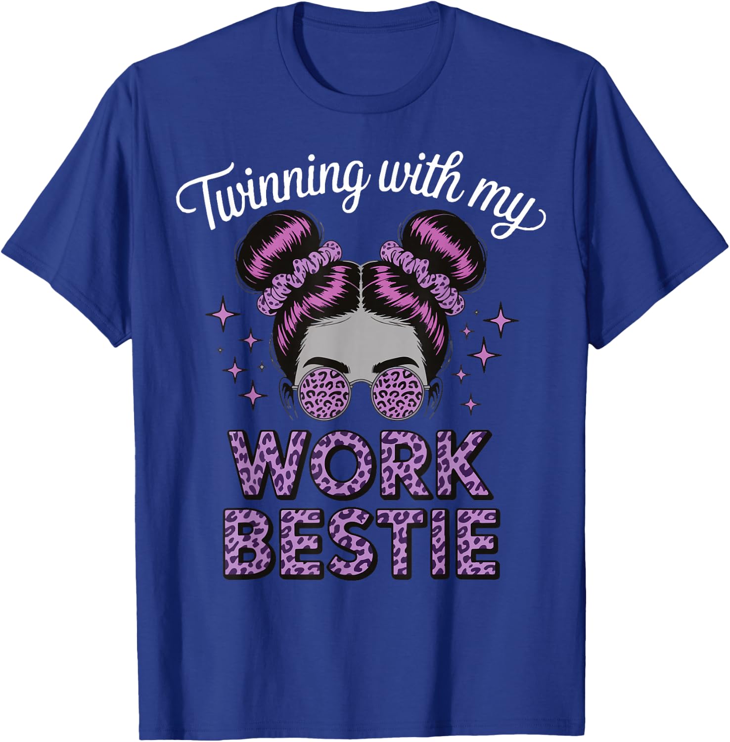 Twinning With My Work Bestie T-Shirt - T-Shirt | Royal
