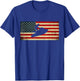 Patriotic American USA Flag Jet Skiing Jet Ski Lover T-Shirt - T-Shirt | Royal