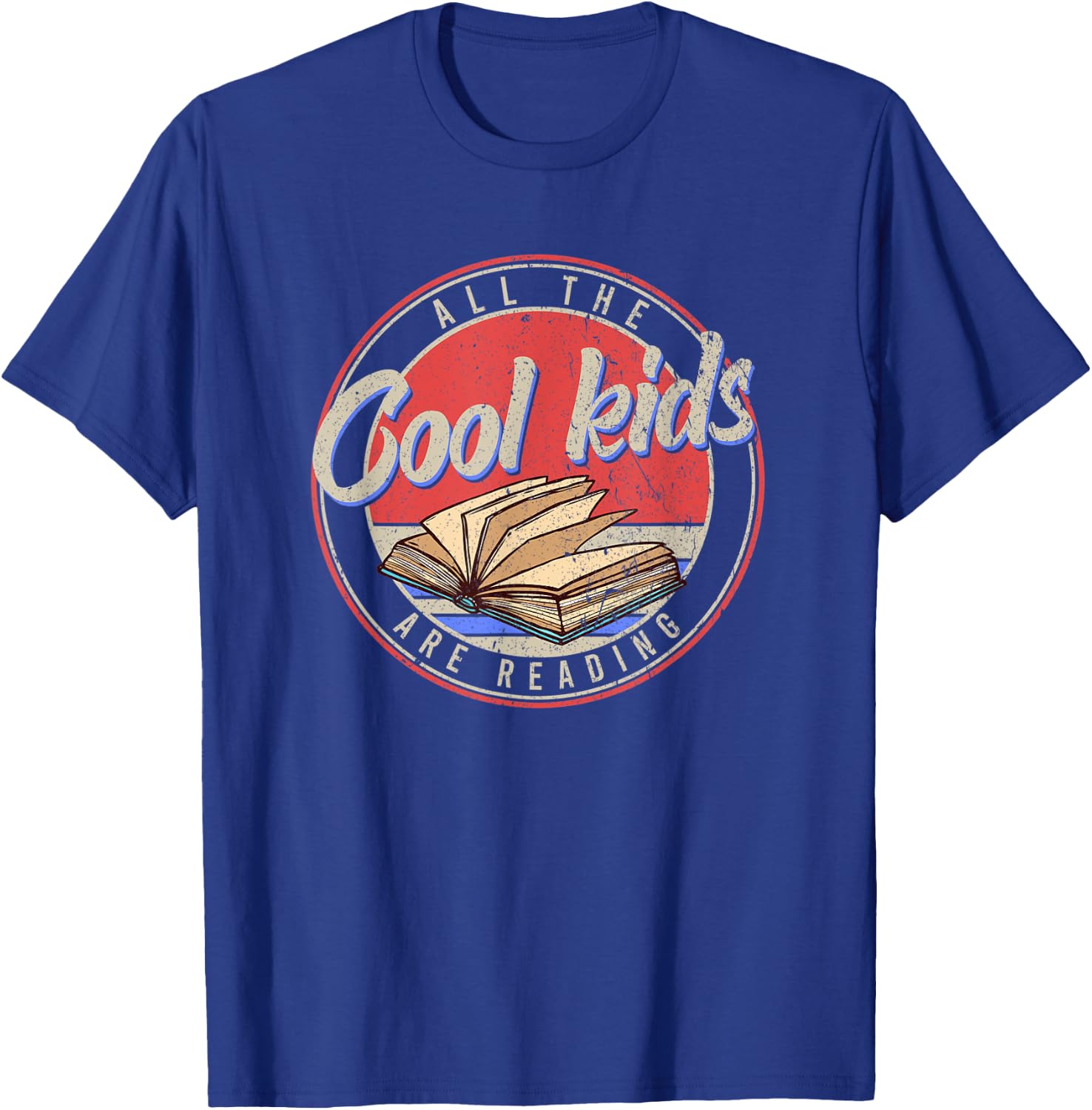 All The Cool Kids Are Reading Book Lovers T-Shirt - T-Shirt | Royal