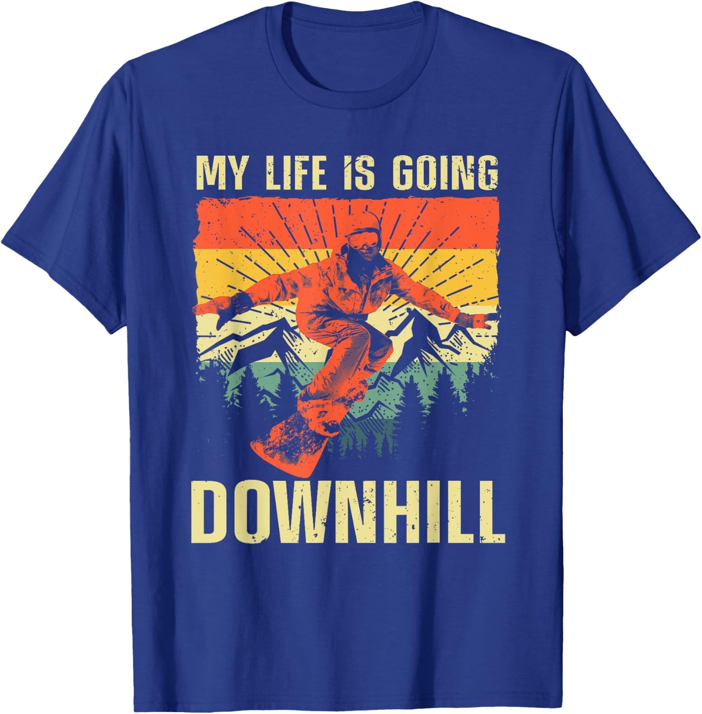 Cool Snowboarding Art Women Snowboard Snowboarder T-Shirt - T-Shirt | Royal