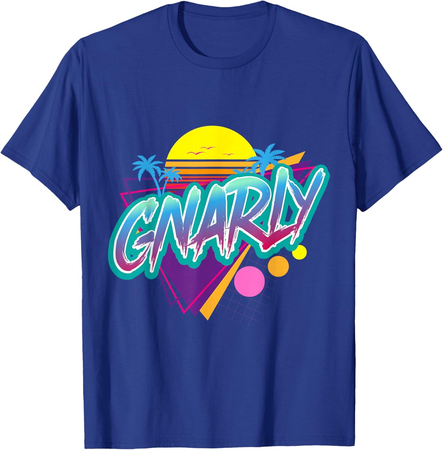 Gnarly Retro 1980s Nostalgic 80s - Retrowav T-Shirt - T-Shirt | Royal