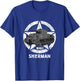 Sherman M4A3 WWII Army Tank History Vintage T-Shirt - T-Shirt | Royal