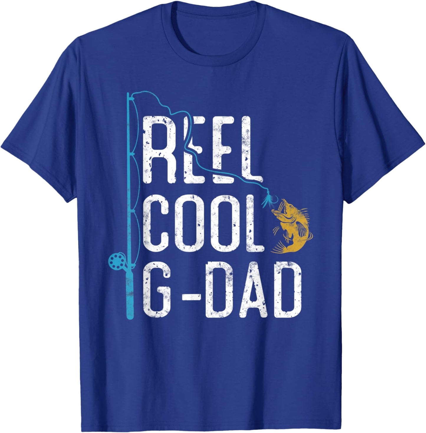 Fishing Reel Cool G-Dad Father’s Day Gift Fisherman G-Dad T-Shirt - T-Shirt | Royal