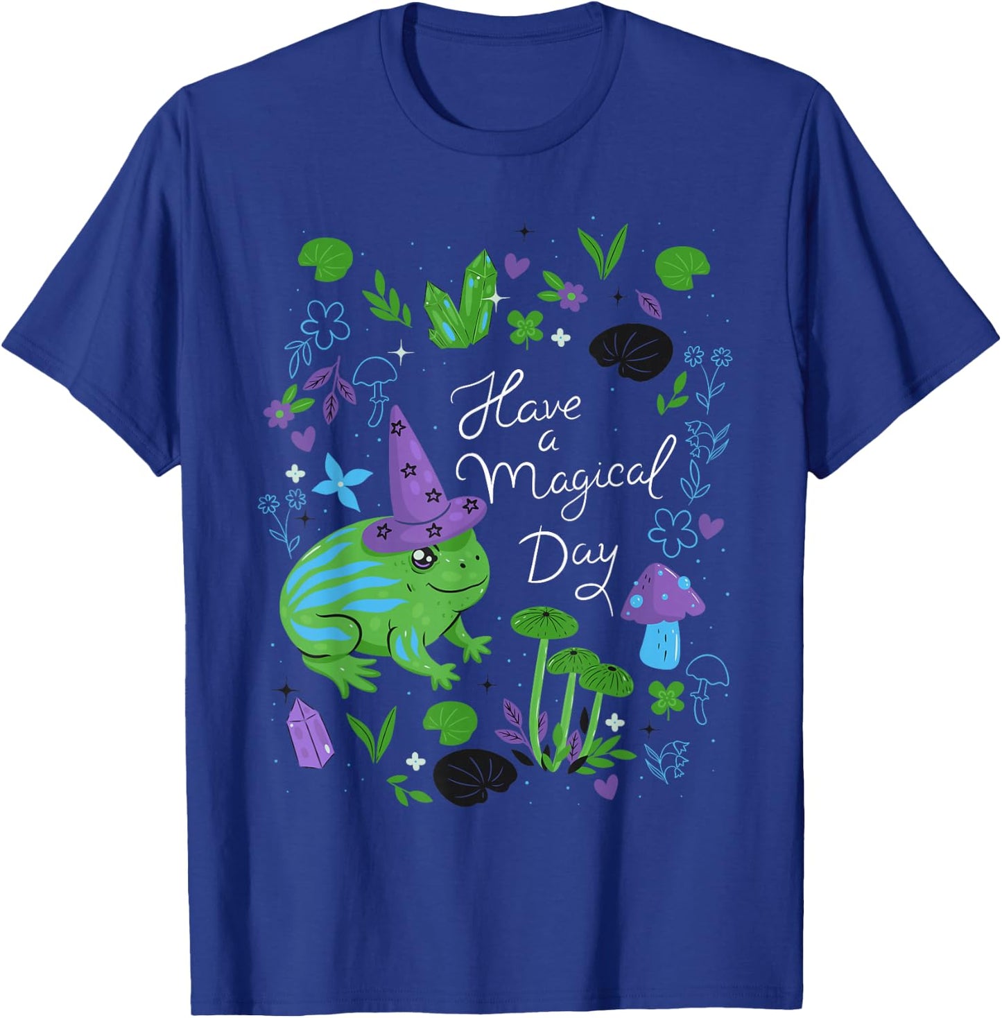 Have a magical day Cute Esoteric Frog Animal Art T-Shirt - T-Shirt | Royal