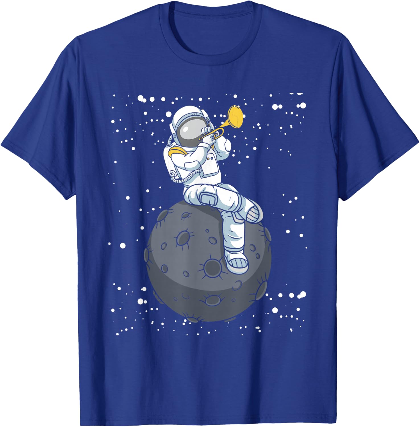 Astronaut Trumpet Player - Trumpeter Marching Band T-Shirt - T-Shirt | Royal