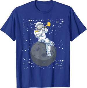 Astronaut Trumpet Player - Trumpeter Marching Band T-Shirt - T-Shirt | Royal