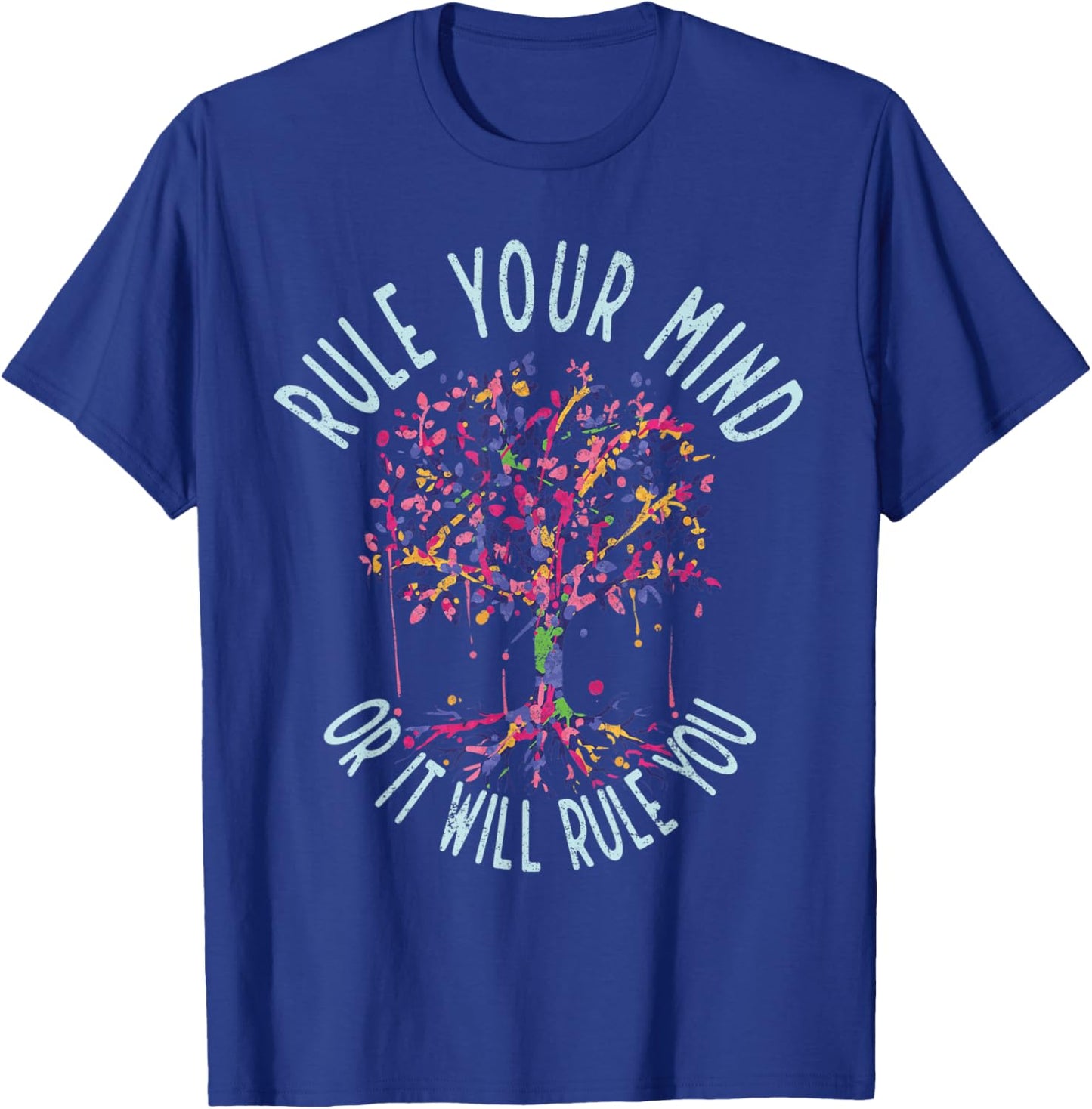 Tree Of Life Spiritual Quote Yoga Workout T-Shirt - T-Shirt | Royal