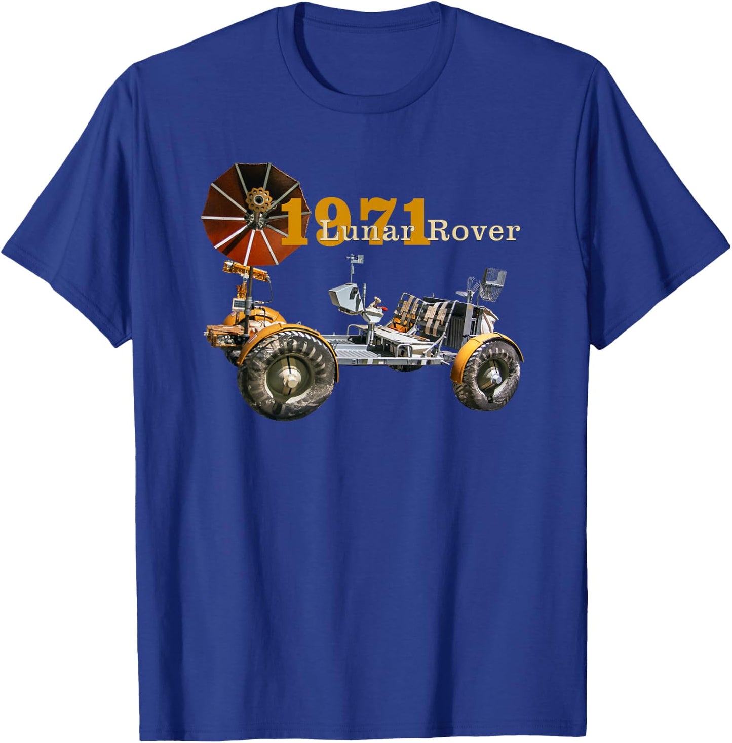 Vintage Vehicles, Lunar Rover, Lrv, 1971 Moon Shot, Apollo15 T-Shirt - T-Shirt | Royal