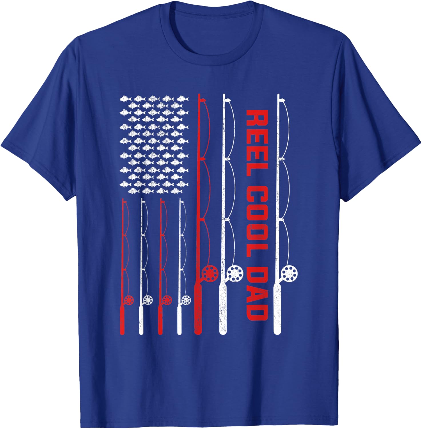 Reel Cool Dad Fathers Day Fishing T-Shirt - T-Shirt | Royal