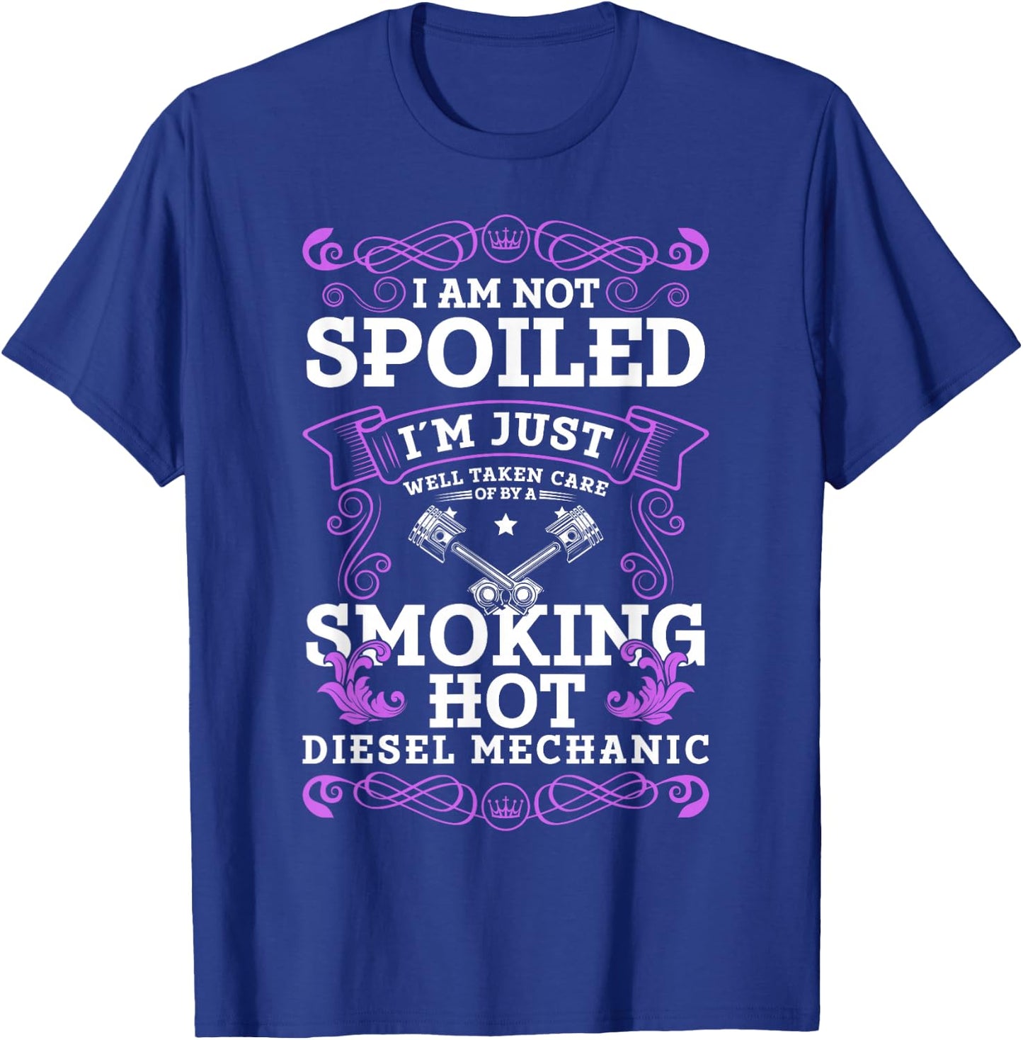 Diesel Mechanic Girlfriend Diesel Mechanic Woman T-Shirt - T-Shirt | Royal