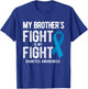 My Brother's Fight My Fight Diabetes Awareness T-Shirt - T-Shirt | Royal