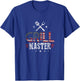 Grill Master USA Flag Patriotic Barbeque BBQ 4th of July T-Shirt - T-Shirt | Royal