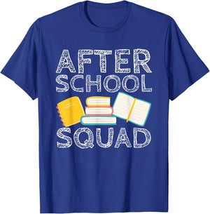 After School Squad Cool Teacher School Worker Teaching Staff T-Shirt - T-Shirt | Royal