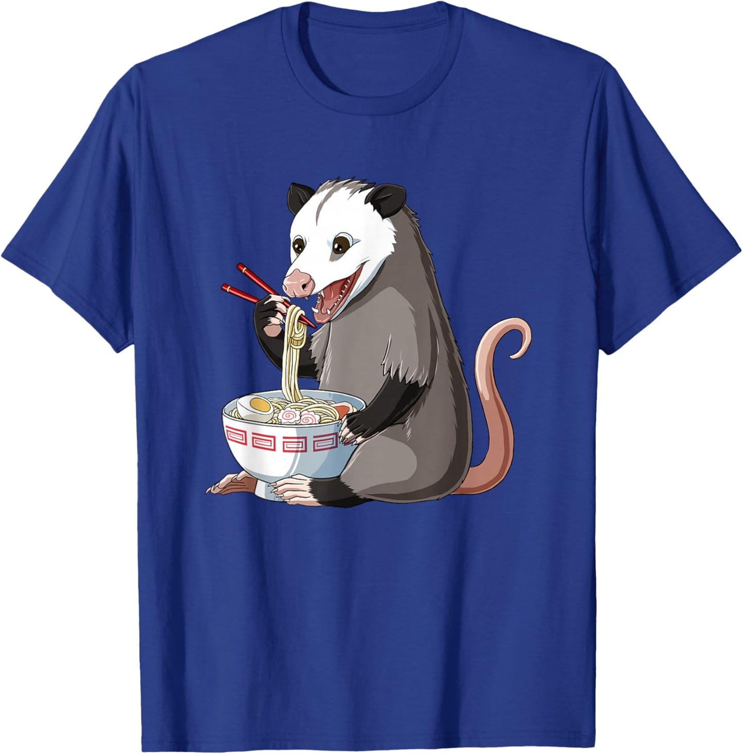 Funny Japanese Kawaii Ramen Opossum T-Shirt - T-Shirt | Royal