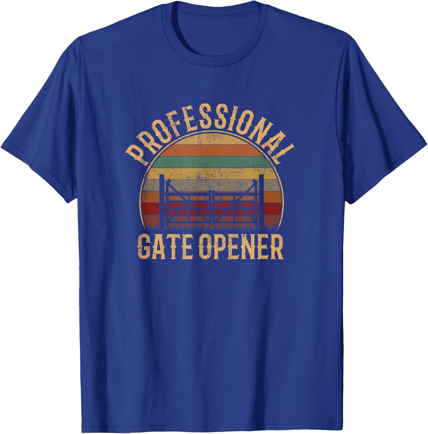 professional gate opener, cow Gate opener T-Shirt - T-Shirt | Royal