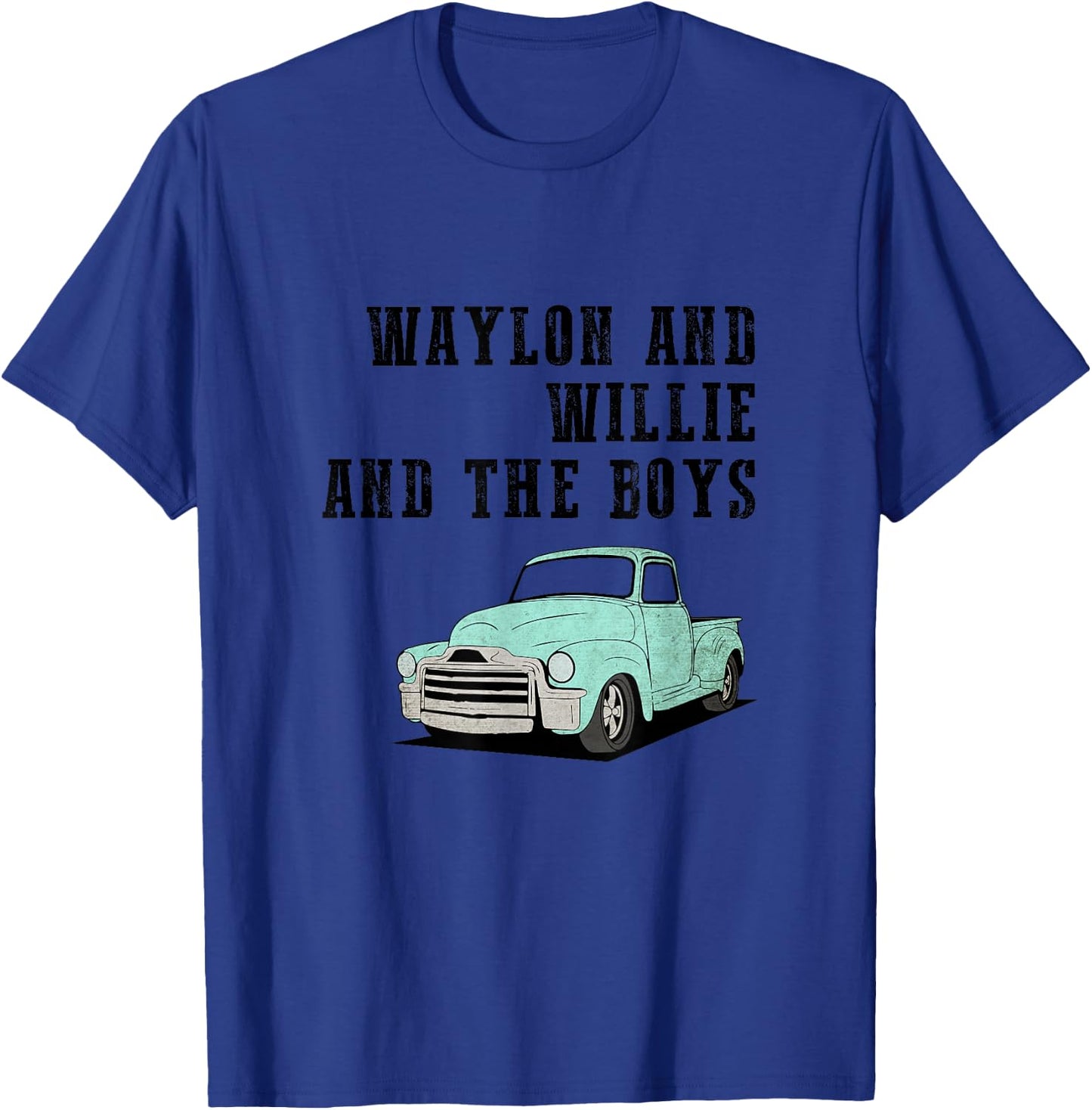 Waylon and Willie and The Boys T-Shirt - T-Shirt | Royal