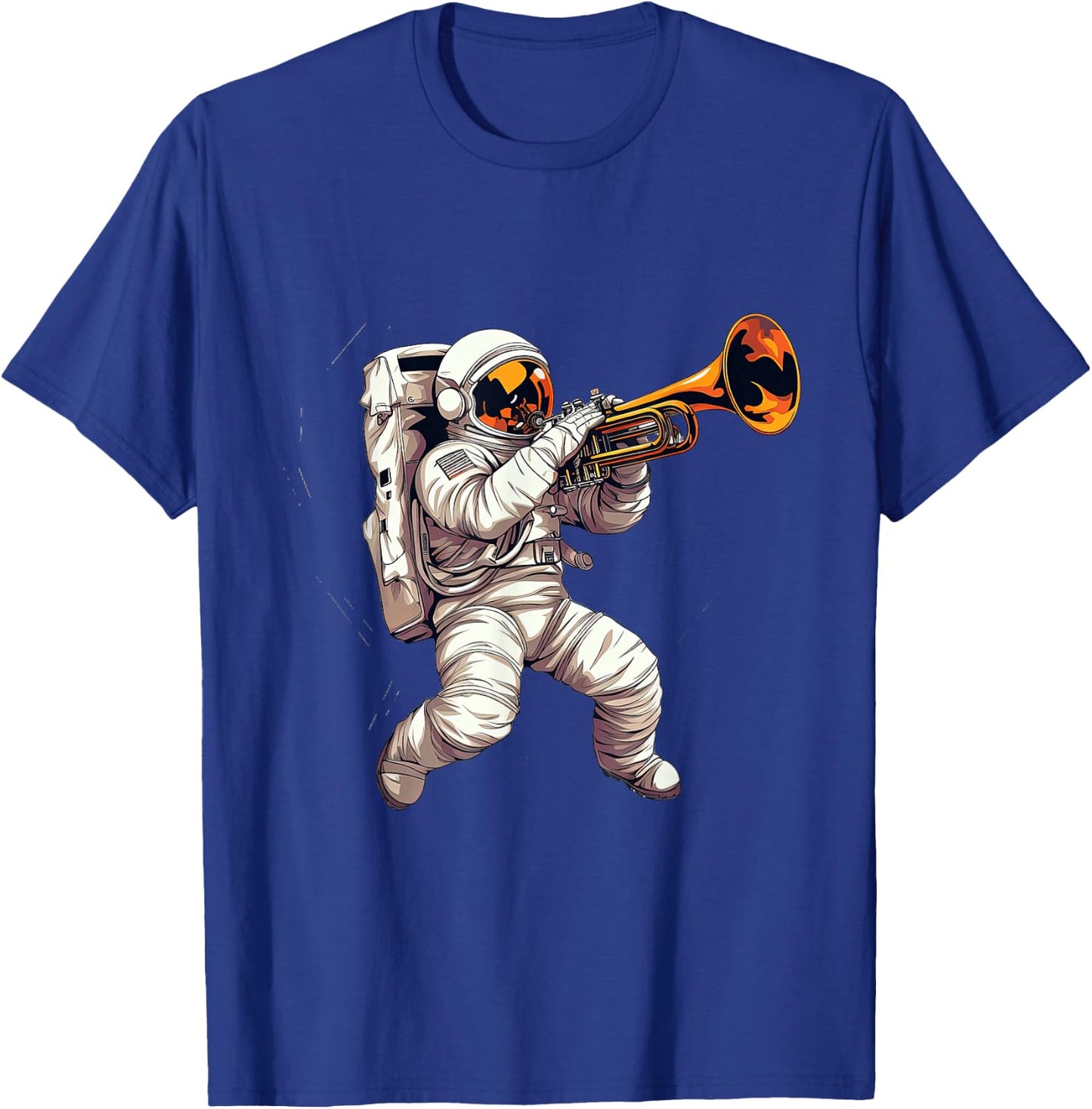 Astronaut Plays the Trumpet T-Shirt - T-Shirt | Royal