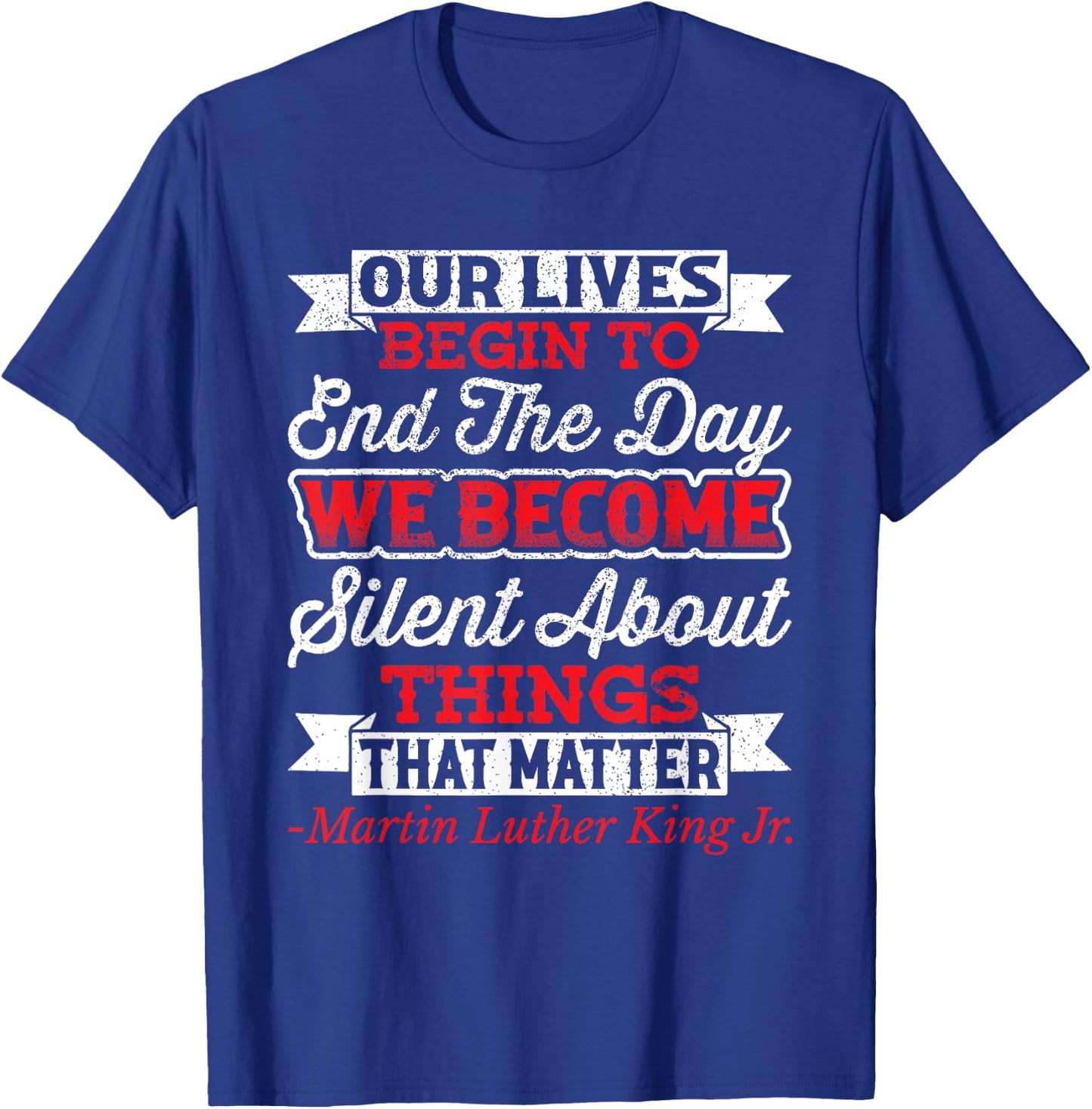 Martin Luther King, Jr. T-Shirt - T-Shirt | Royal