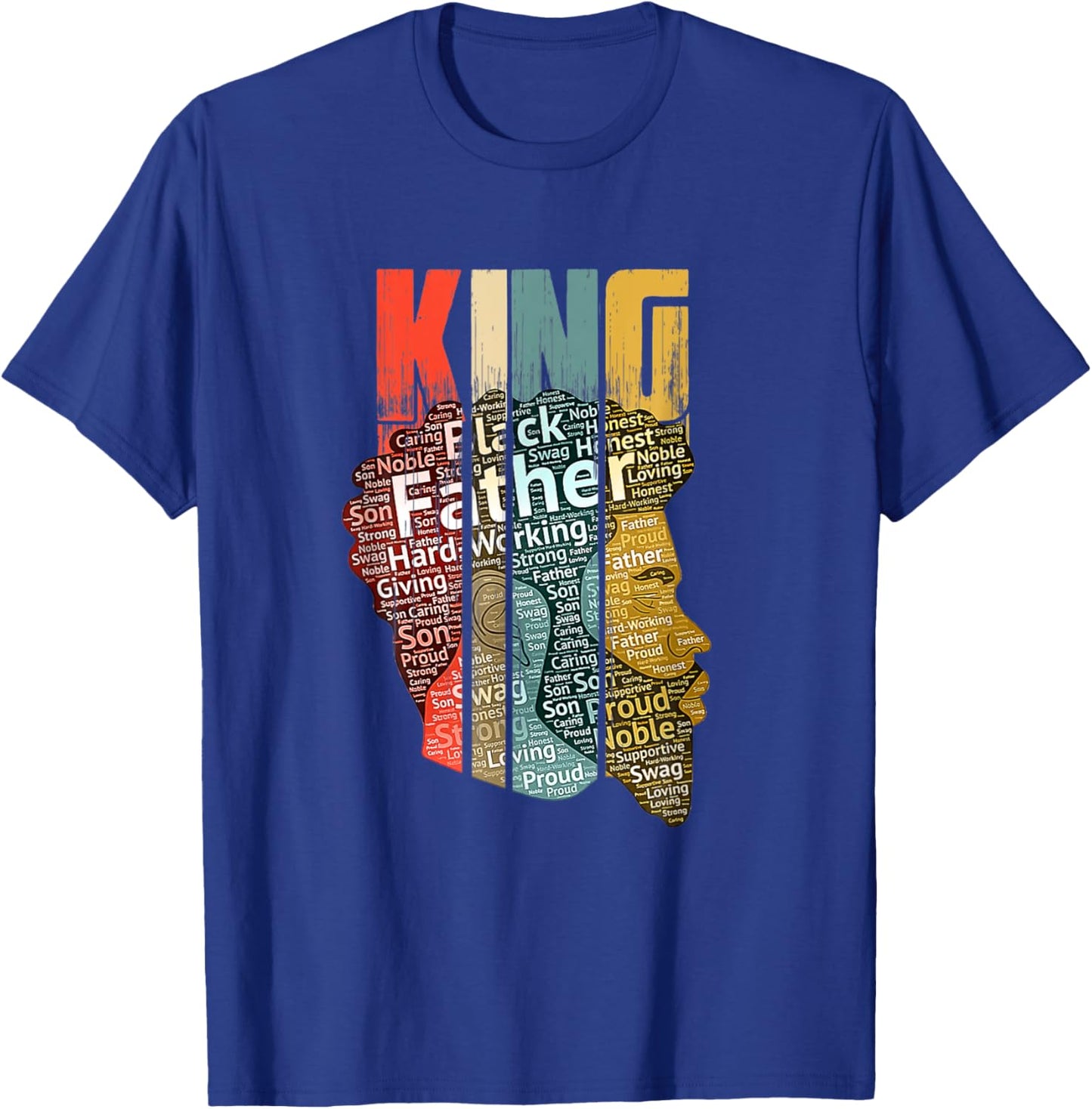 Strong-Black-King t Shirt African-American Natural-Afro T-Shirt - T-Shirt | Royal
