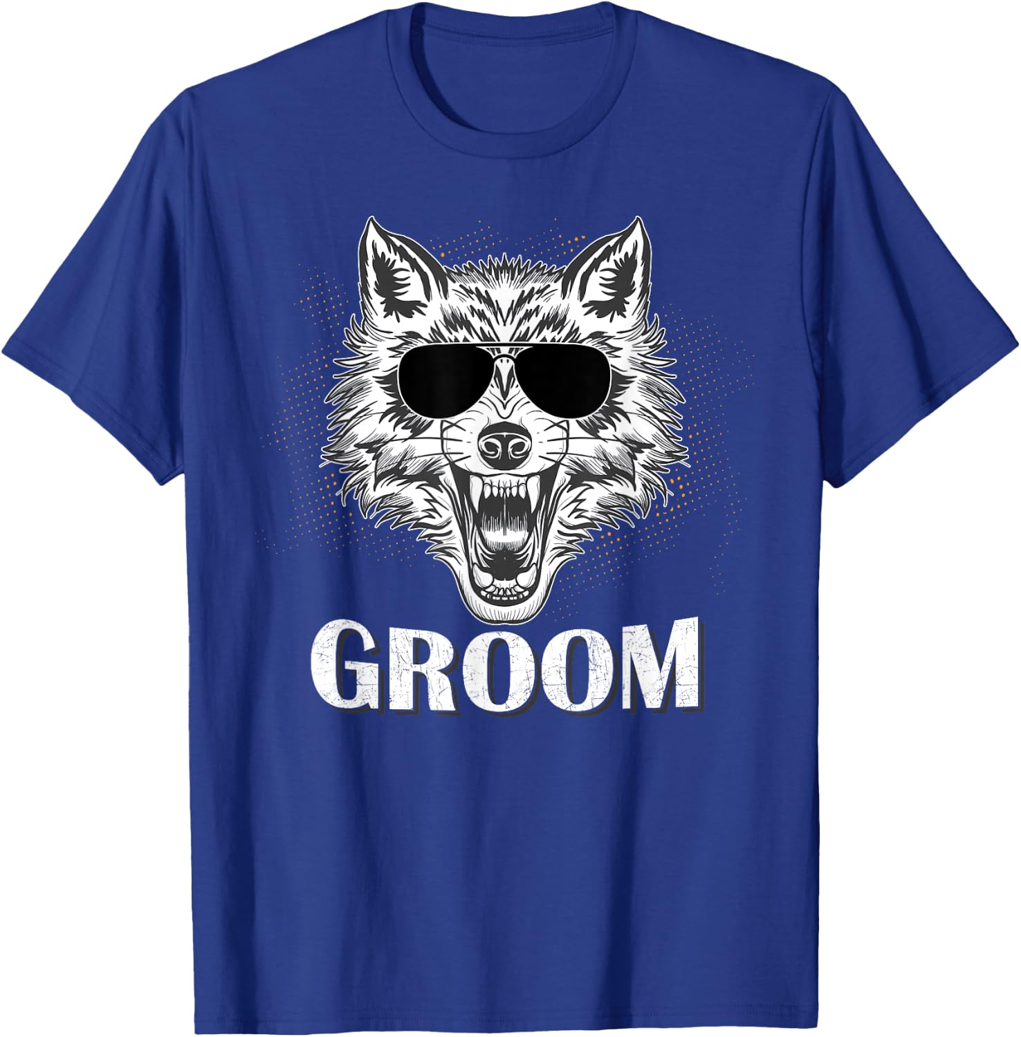 Groom Wolf Cool Bachelor Party T-Shirt - T-Shirt | Royal