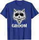 Groom Wolf Cool Bachelor Party T-Shirt - T-Shirt | Royal