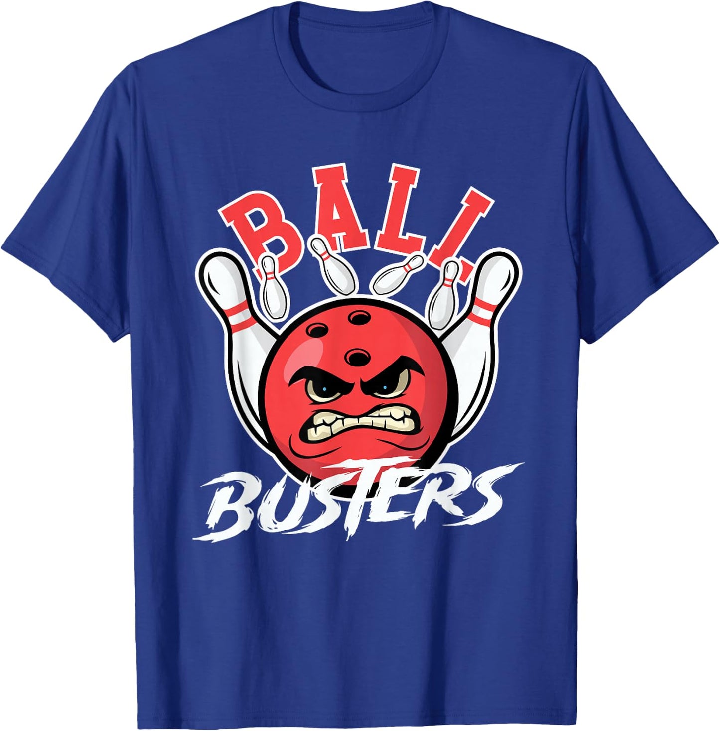 Ball Busters Bowling Couple Bowler Bowling Alley Bowler T-Shirt - T-Shirt | Royal