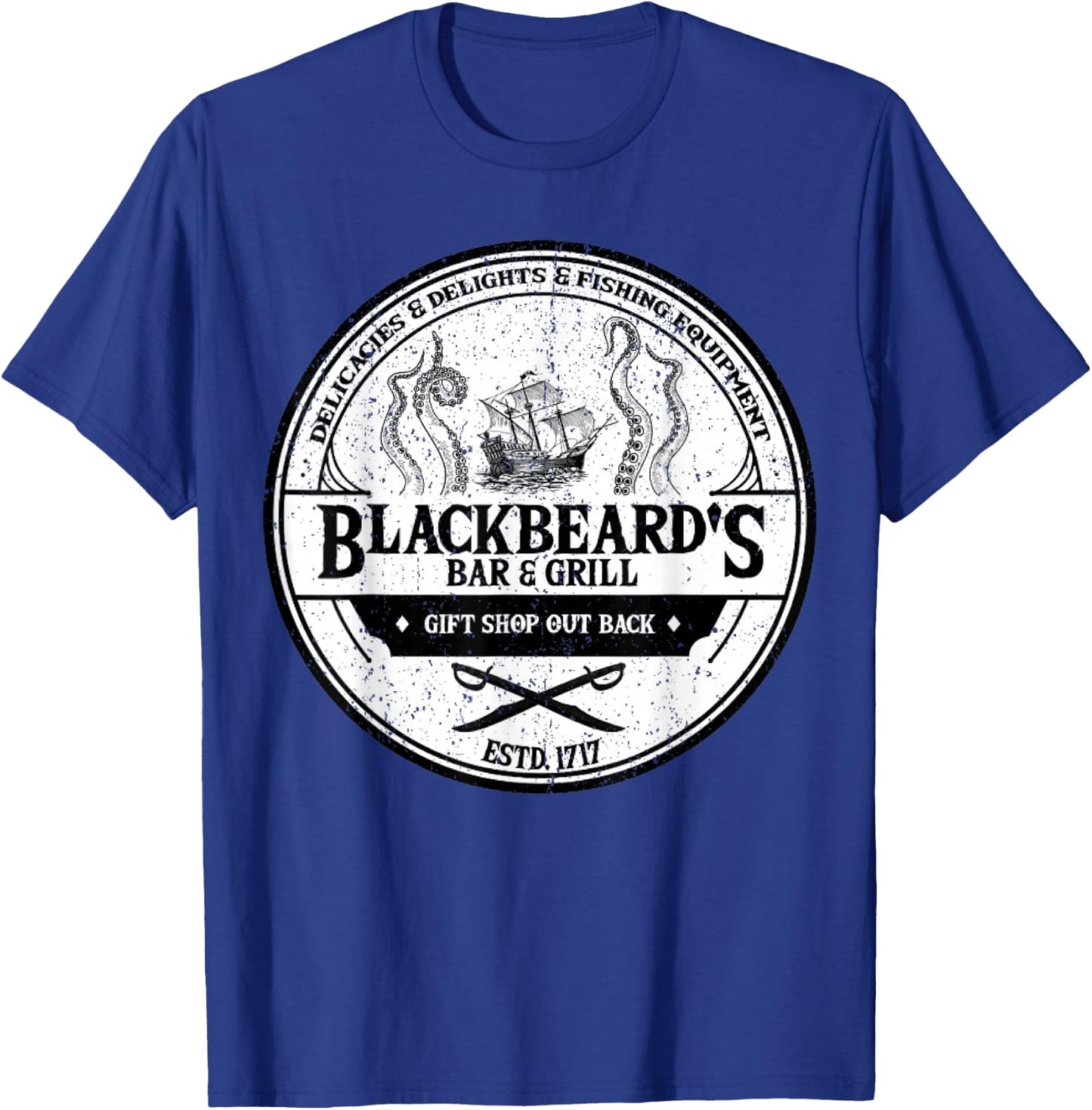 Blackbeard's Bar and Grill T-Shirt - T-Shirt | Royal