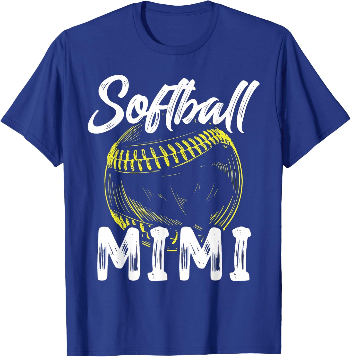 Softball Mimi Family Matching Players Mothers Day T-Shirt - T-Shirt | Royal