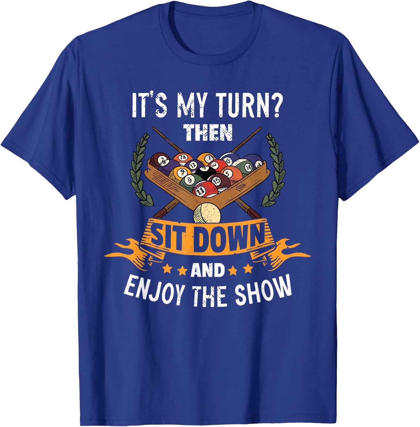 Funny Snooker Billiard Lover Pool Player T-Shirt - T-Shirt | Royal