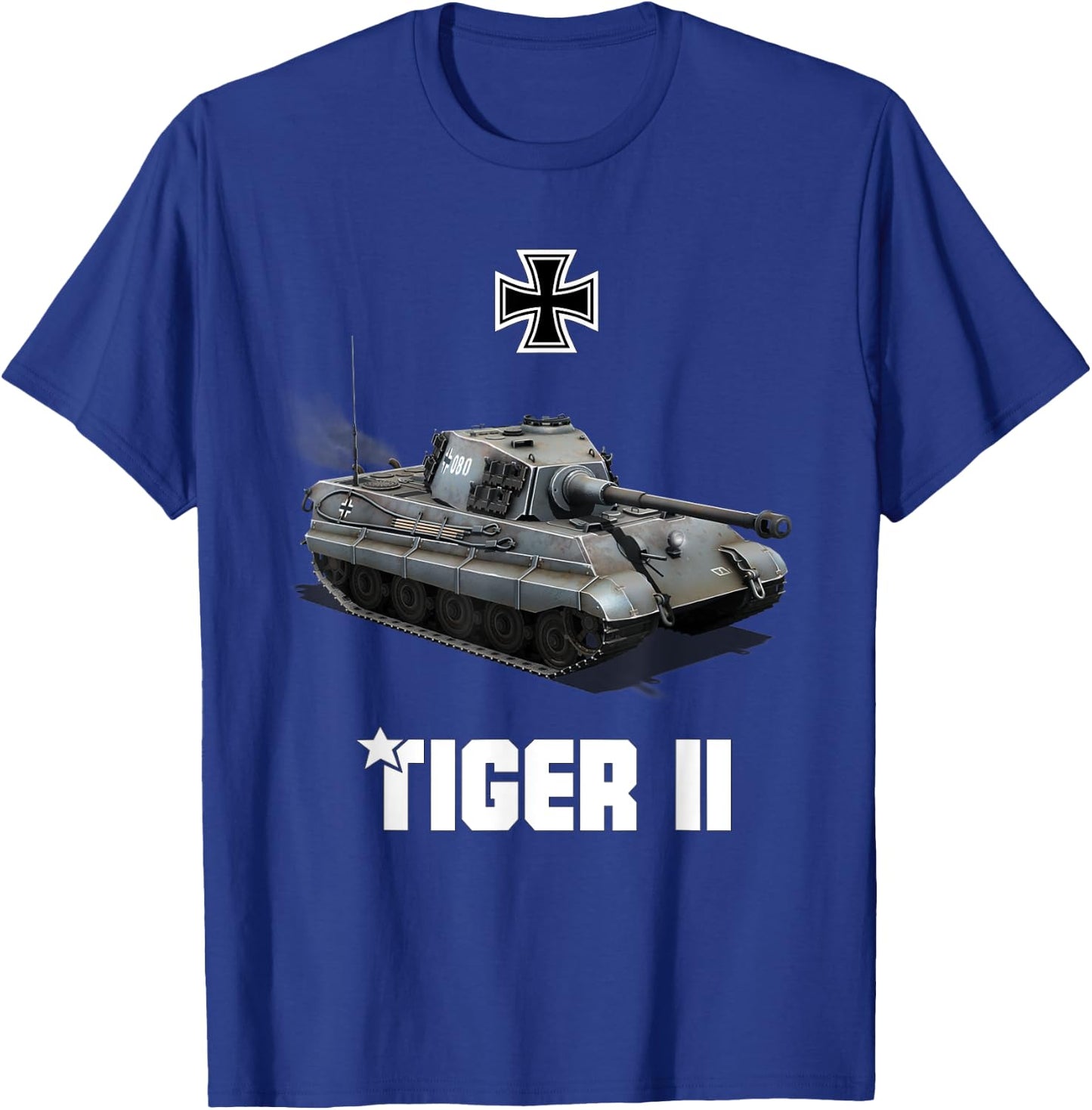 Tiger II Panzer VI German Heavy Tank WW2 King Tiger Military T-Shirt - T-Shirt | Royal