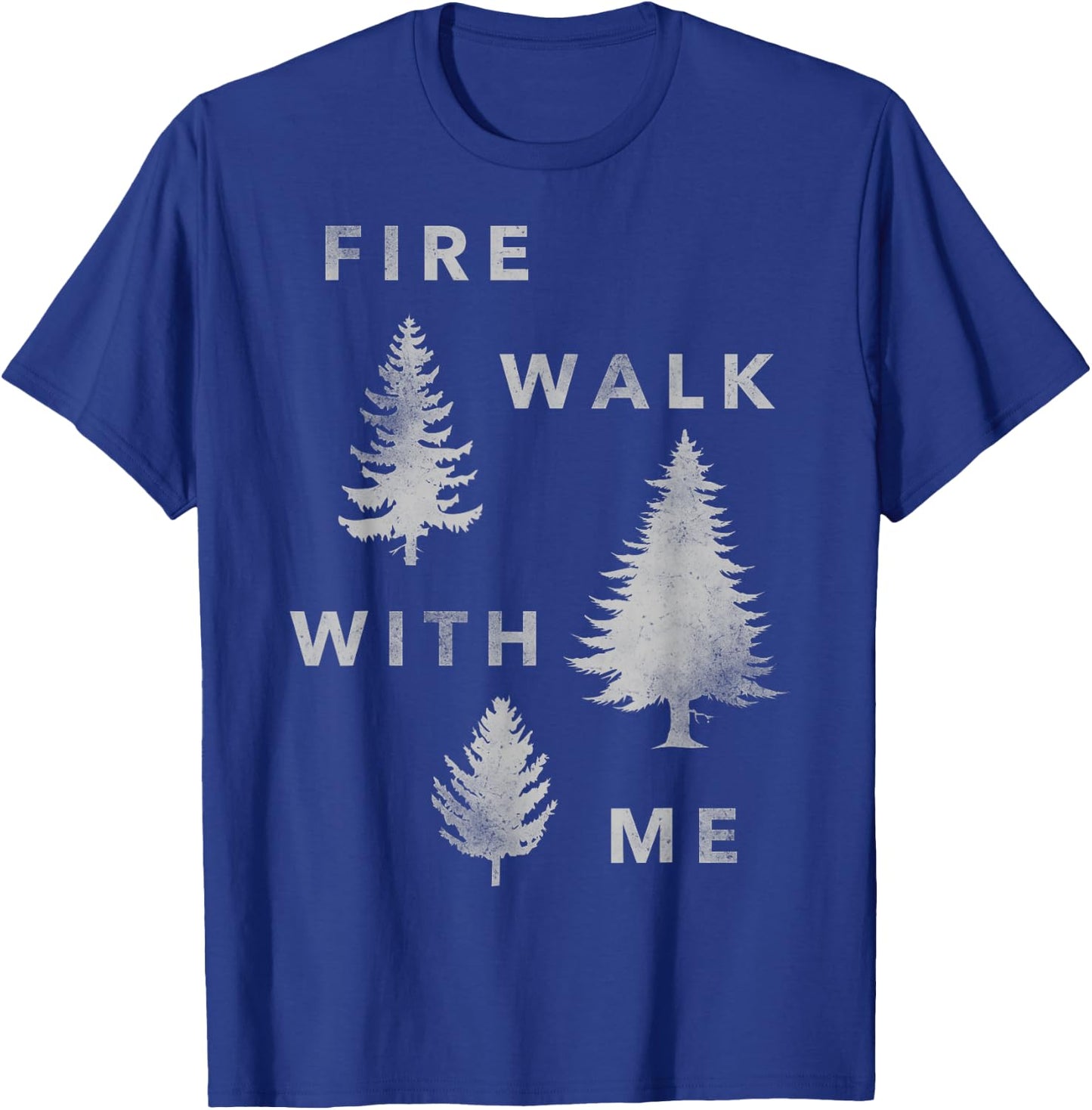 Twin Peaks Fire Walk With Me Tree Silhouette Graphic T-Shirt - T-Shirt | Royal