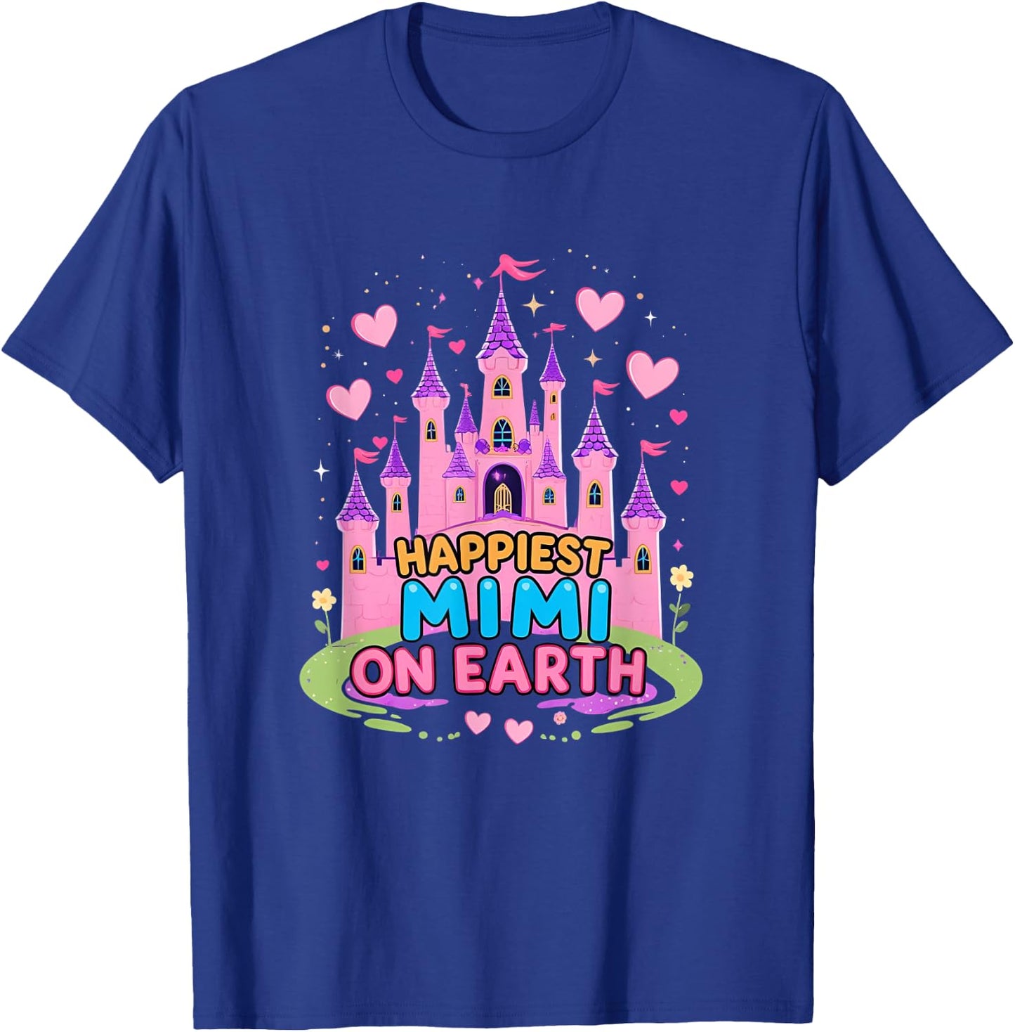 Happiest Mimi On Earth Matching Family Trip T-Shirt - T-Shirt | Royal