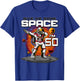 50th Birthday Astronaut Give Me Some Space I'm 50 Years Old T-Shirt - T-Shirt | Royal